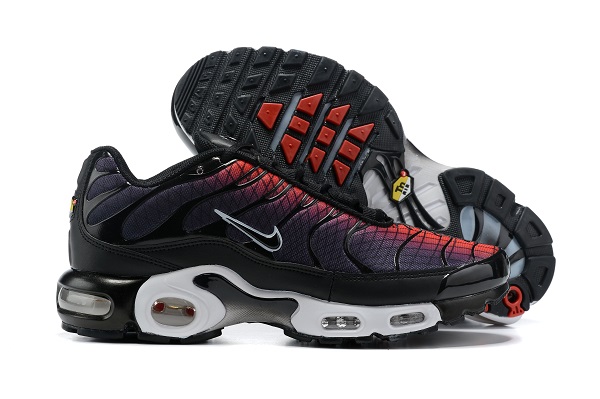 Men's Hot sale Running weapon Air Max TN Shoes Black/Red 207